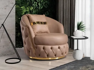 Image de Fauteuil Chesterfield, une place, design, relax, rembourré, pour salon