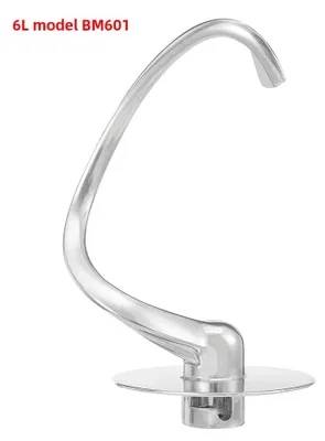 Produktbild von Knethaken für Küchenmaschine - Modell 601 - Teighaken für Standmixer - Ersatzteil - Aluminiumlegierung