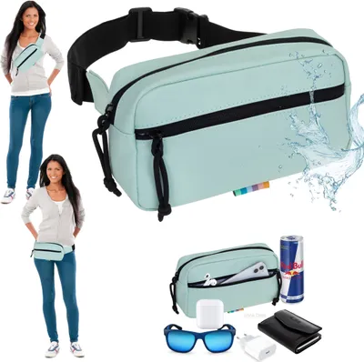 Produktbild von Hüfttasche Bauchtasche Hydro Hip Waist Pack Bag Urban Wimmerl Gürteltasche Outdoor Plane wasserabweisend Damen Herren Crossbag ebike Elephant 12827 Mint Grün Pastell