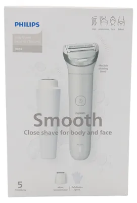 Obrázek produktu pro Philips SHAVER Series 8000 BRL159/00, Planžetový holicí strojek, 1 hlava/hlavy, Bílá, Neklouzavá rukojeť, Baterie, Zabudovaná baterie