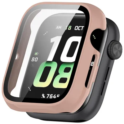 Image de Étui de protection en plastique PC + verre trempé H9 rose pour Honor Watch 5