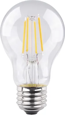 Produktbild von MÜLLER LICHT LED Filament Birne E27 4,2W 470lm 2700K klar 2er Glas, silber – 5er Vorteilset