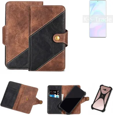 Produktbild von K-S-Trade Handyhülle Schutzhülle Bookstyle Case kompatibel mit ZTE Axon 31 Ultra 5G Klapphülle Cover Hülle Schutztasche 1x