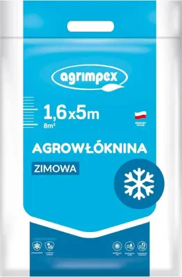 Imagen del producto de Tela agrotextil de invierno, blanca, de 1,6 metros de ancho por 5 metros de largo