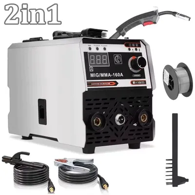 Obrázok produktu pre Zvárač – MIG/MMA-160 – 160 A – IGBT invertor – bez plynu – prenosný – 220 V