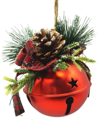 Image de Grelot MagicHome Noël, 8x8x10 cm, rouge