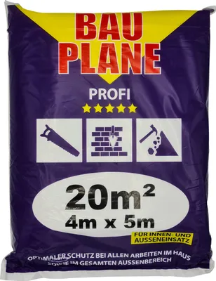 Produktbild von Jufol Bauplane Profi 0,08 mm 5 x 4 m = 20 m² transparent