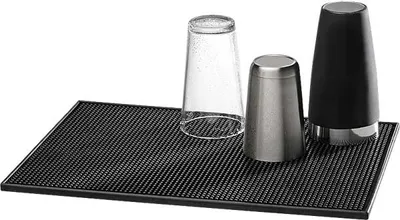 Produktbild von APS Bar-Matte, Kunststoff MS, schwarz, 30 x 15 cm, H: 1 cm