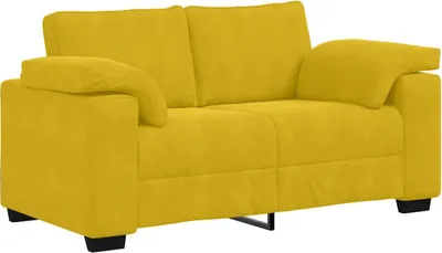 Produktbild von vidaXL Zweisitzer-Sofa Gelb 160x77x82 cm Samt