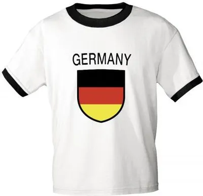 Produktbild von T-Shirt mit Print - Germany - 73340 versch. Farben zur Wahl - Gr. S-XXL Color - weiß Größe - XXL