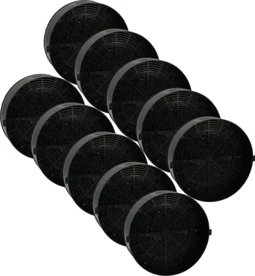 Produktbild von vhbw 10x Aktivkohlefilter kompatibel mit Alno AEF3800W - 942640943 Dunstabzugshaube - 16 cm