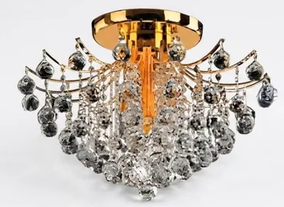 Obrázek produktu pro zlatý lustr, stropní svítidlo, křišťálová lampa, patice E14,
