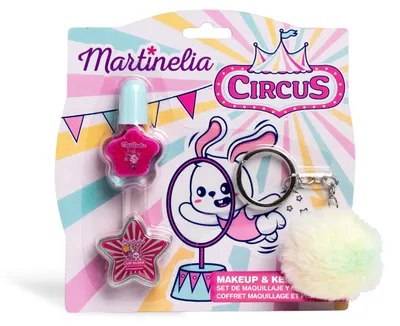 Produktbild von Kinderkosmetik-Set, Nagellack, Lipgloss, Schlüsselanhänger, Circus Martinelia, 1 Stk.