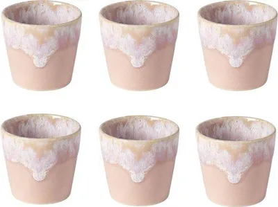 Imagen del producto de Costa Nova Grespresso, juego de 6 tazas de café espresso rosas, 90 ml