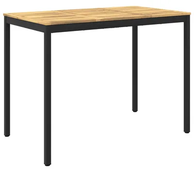 Immagine prodotto di Tavolo da giardino, bianco e nero, dimensioni 141 x 80,5 x 105 cm