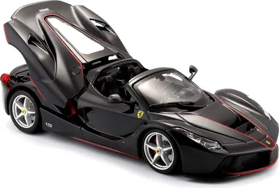 Image de Bburago 18-26022BK - Modèle réduit - LaFerrari Aperta (noir, Echelle 1:24)