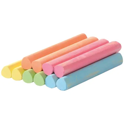 Obrázok produktu pre EDUPLAY 120475 Trojhranná krieda, Ø 1 x 8 cm, farebná, 10 kusov (1 sada)