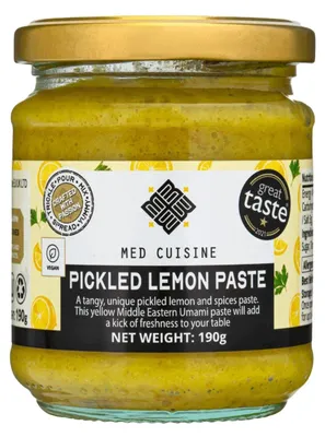 Produktbild von MED CUISINE Ingemaakte Citroen Pasta 190g – Aromatische Zitronenpaste für Küche