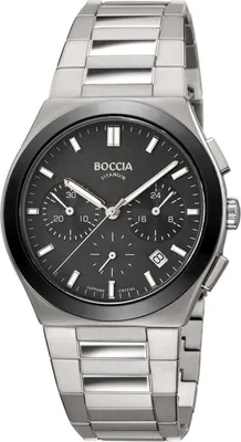 Produktbild von Boccia 3736-02 Herrenuhr Titanium Chronograph 39mm 5ATM