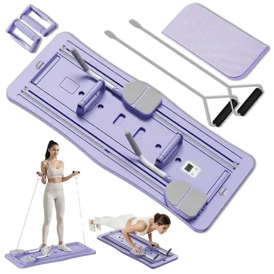 Imagen del producto de Máquina de Pilates Reformer plegable con entrenador multifuncional