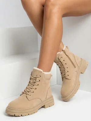Produktbild von Royalfashion Hellbraune isolierte Damen-Trapper-Stiefel Radoras, Größe 36