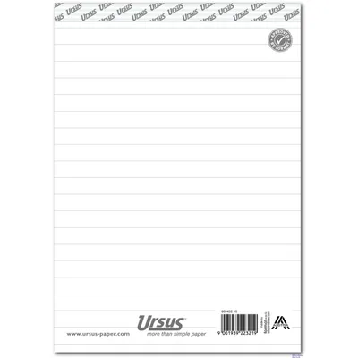 Produktbild von Ursus Basic 608452 10 Notizblock A5 48 Blatt 60g/qm 10mm liniert
