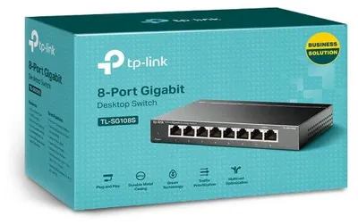 Productafbeelding van TP-Link TL-SG108S(UN) TP-Link Switch 8x GE TL-SG108s Metall Gehäuse V4.4