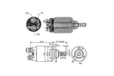 Obrázok produktu pre Magnetický spínač štartéra ERA ZM647 pre VOLVO, pre F6, pre IVECO, pre MK