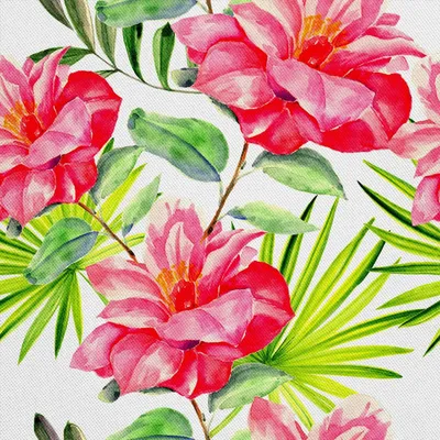 Image de OUTDOOR DÉCORDS OXFORD - Motif Fleurs roses aquarelles