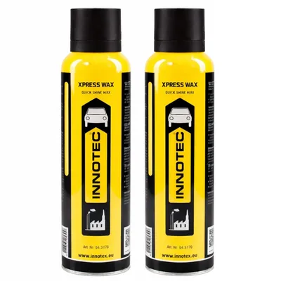 Immagine prodotto di 2 confezioni di Innotec Xpress Wax 200 ml – cera spray rapida per tutte le superfici lucide, garantisce una brillantezza senza aloni e una protezione duratura