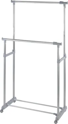 Produktbild von Kleiderständer Twin Bars höhenverstellbar, 4 Rollen