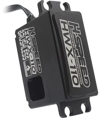 Imagen del producto de Servo motor de alta velocidad HWX110, con un torque de 33 kg.cm y una velocidad de 147 RPM
