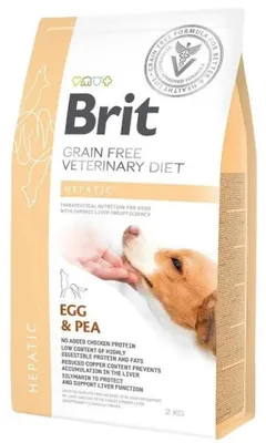 Produktbild von BRIT Grain Free Veterinary Diet Hepatic Egg&Pea - Trockenfutter für Hunde - 2 kg