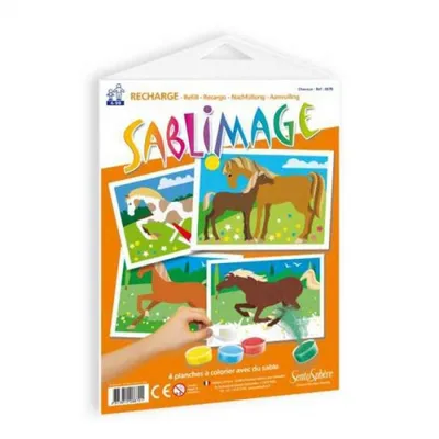 Produktbild von SentoSphère Sablimage Navulling Paarden 18x25 cm