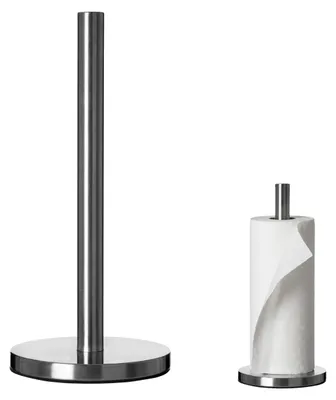 Küchenrollenhalter aus Edelstahl, 32x16x16 cm, silber