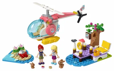 Immagine prodotto di Elicottero di salvataggio per animali LEGO 41692 Friends con animali da compagnia, Stephanie e Mia come minidolls