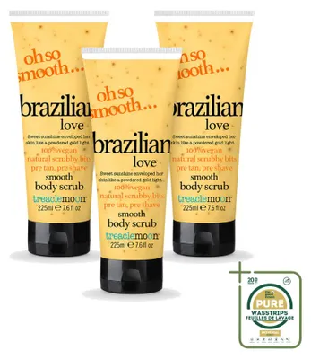 Obrázok produktu pre 3 kusy exfoliátoru na telo Treaclemoon Body Scrub Brazilian Love - 225 ml - balenie