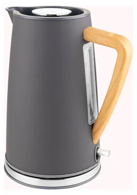 Productafbeelding van Botti Nelly Waterkoker, 1,7 liter, ultrasnel, draadloos, modern design, Scandinavisch grijs