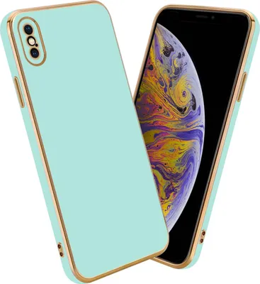Immagine prodotto di Cadorabo custodia protettiva per Apple iPhone XS MAX custodia in verde telefono cellulare custodia TPU silicone fotocamera protezione caso
