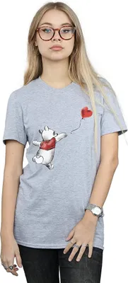 Image de Winnie l'ourson - T-shirt pour femme BI1204 (XL) (Gris)