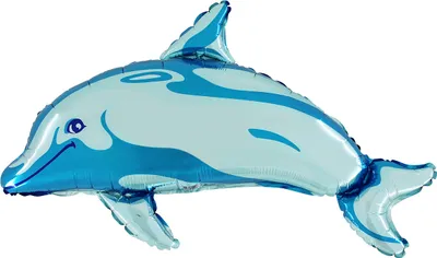 Image de Dauphin bleu - Ballon de baudruche - 89 cm