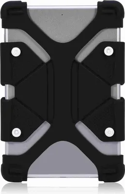 Zdjęcie produktu dla Regulowane silikonowe etui ochronne uniwersalne do tabletów iPad/ Samsung/ Lenovo (czarne 8,9-12")