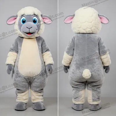 Produktbild von Silberfleece-Suffolk-Schaf-Maskottchen MASTICOT