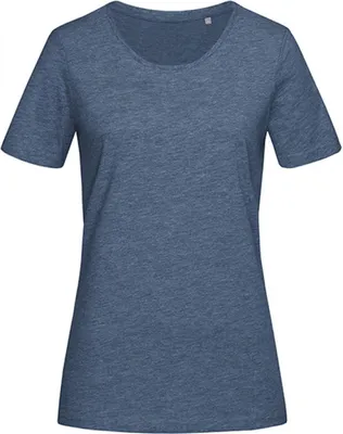 Produktbild von Stedman ST7600 | WomenŽs Lux T-Shirt Rundhals gekämmte Baumwolle - Farbe: Dark Denim Heather - Größe: XL