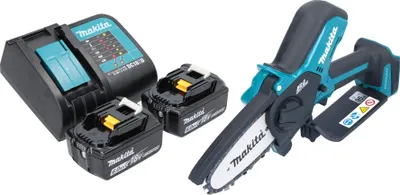 Produktbild von Makita DUC 101 SG201 Akku Astsäge 18 V 10 cm Brushless + 2x Akku 6,0 Ah + Ladegerät