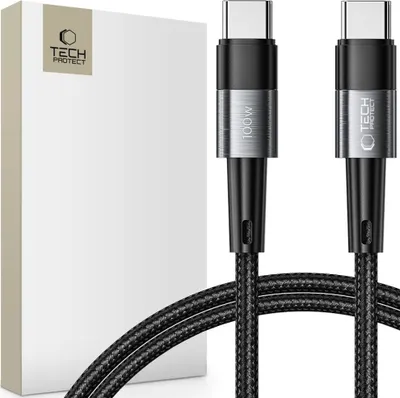 Obrázok produktu pre Tech-Protect Ultraboost Kábel Typu C Pd100W/5A 100Cm Šedý