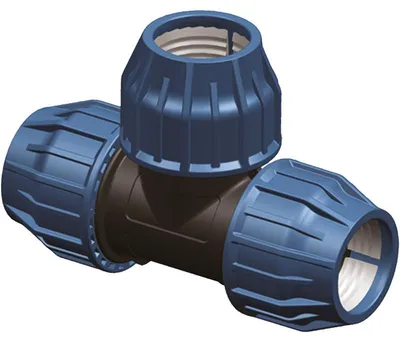 Obrázek produktu pro PP T-kus 3x20mm pro vodovodní potrubí PE PN16 BAR
