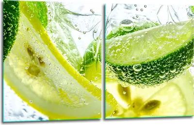 Produktbild von Herdabdeckplatten 2x40x52 Glaskeramikkochfeld 2-Teilig Glas Spritzschutz Limette