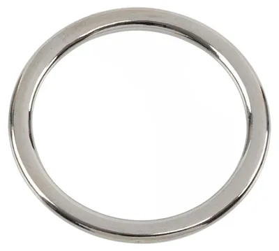 12 dekorative runde Ringe Ø22 mm, Silber, Metall