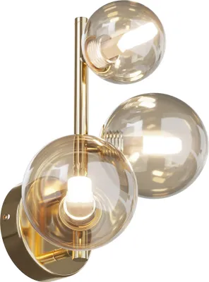 Immagine prodotto di Applique, metallo, vetro, oro, H 24,5 cm